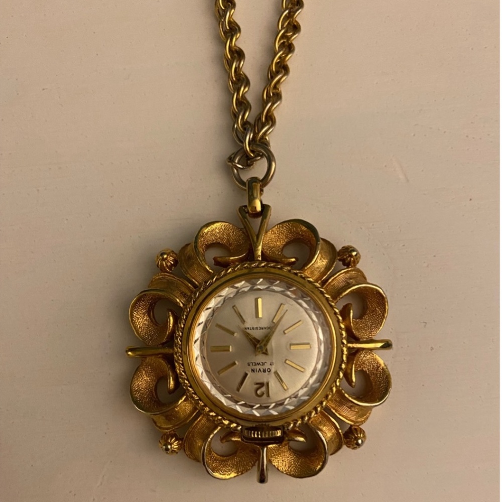Vintage Orvin 17 Jewelers Pendent Watch, Excellent Condition